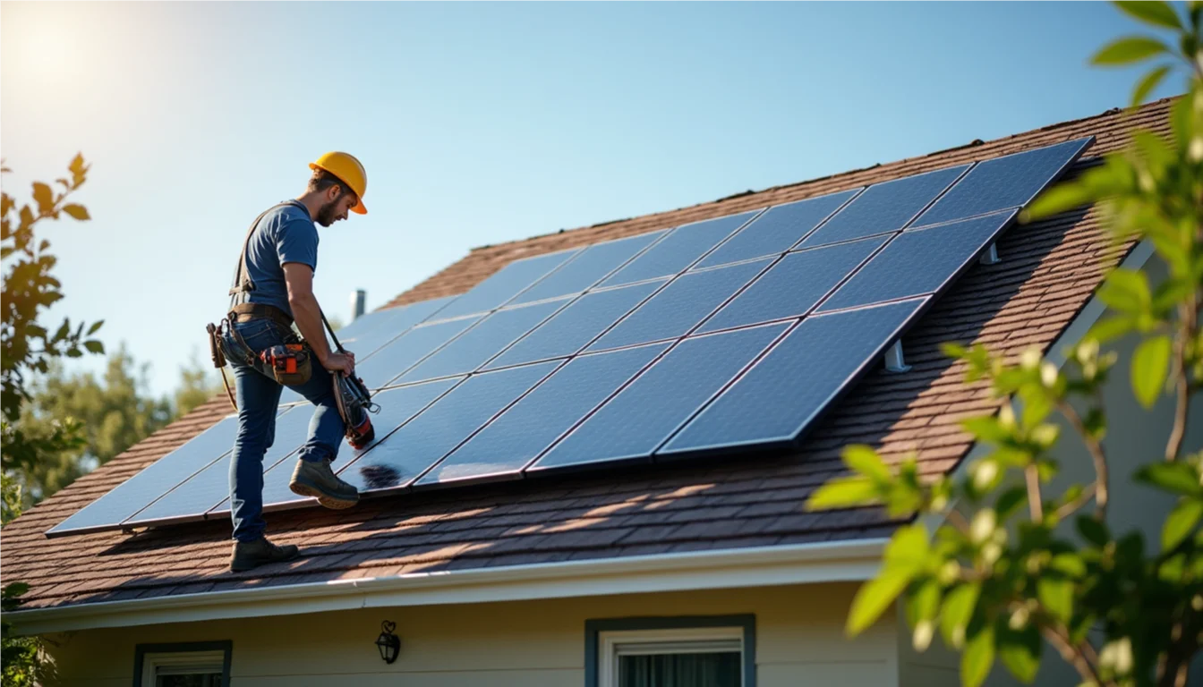 Solar panels installation by KiloWatt Solar in Houston